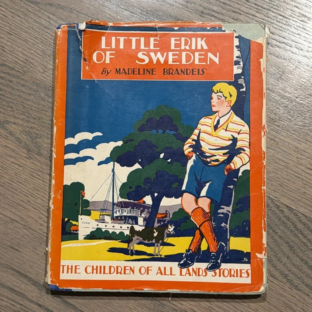 VINTAGE:‎ LITTLE ERIK OF SWEDEN by Madeline Brandeis 1938 Edition HB